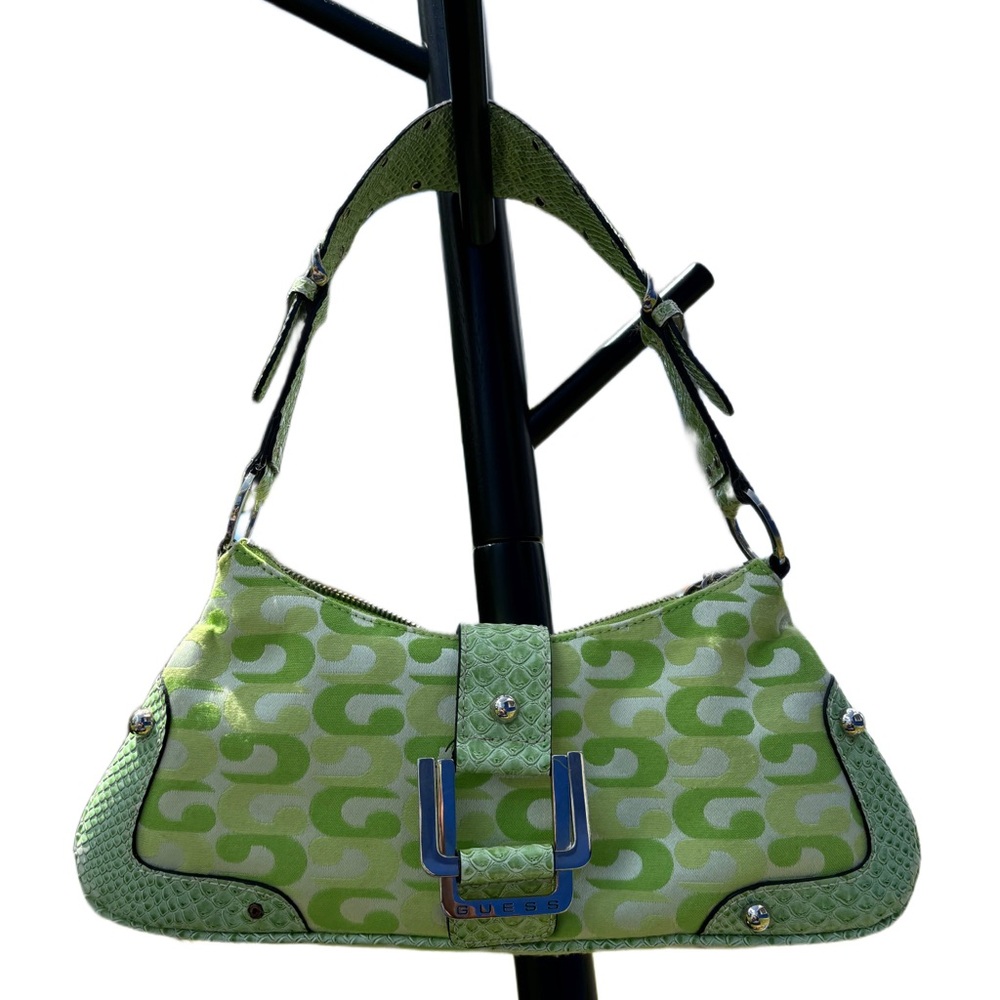 Y2K Green guess purse